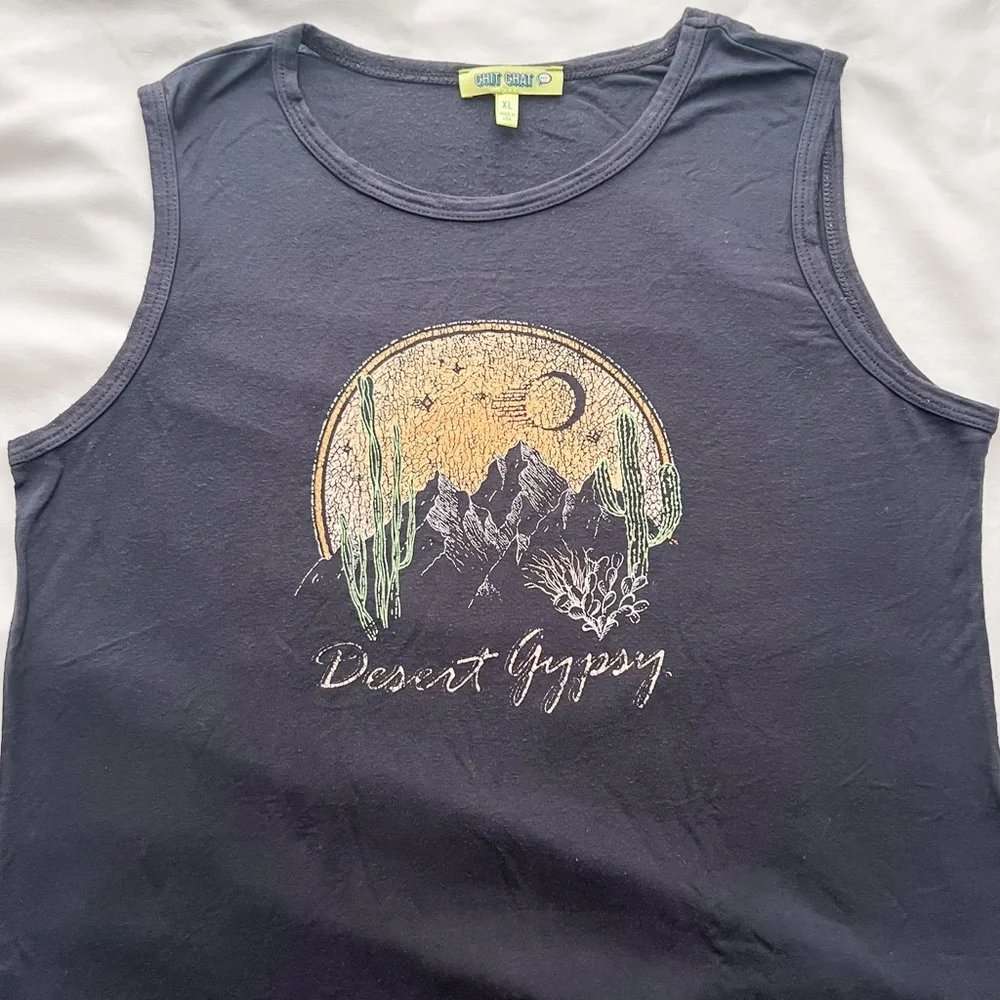 Chit Chat Girls Desert Gypsy Tank Top, Size XL - Picture 3 of 4